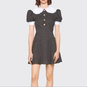 Miu Miu polka dot silk dress